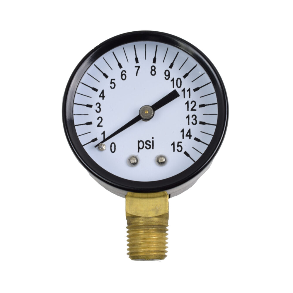 718 Replacement Gauge - 15 PSI - Right Hand Thread