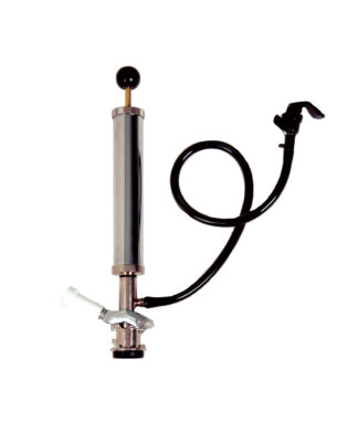 768-1 Lever Handle Picnic Pump with 8" Pump and White Handle - "D" System