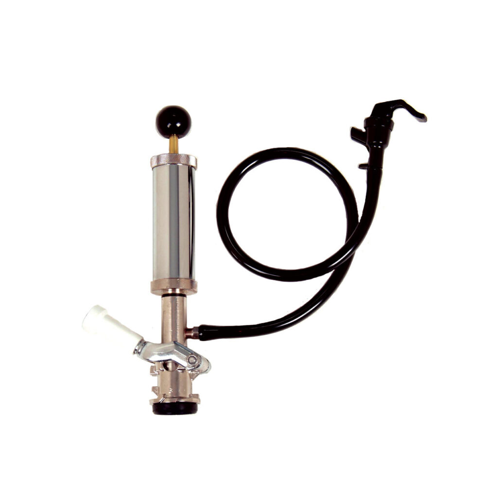 768A-1 Lever Handle Picnic Pump with 4" Pump and White Handle - "D" System