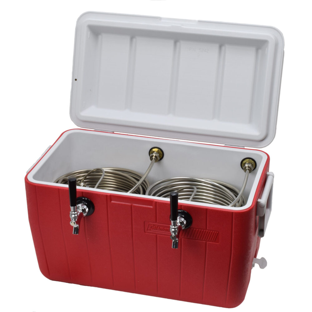 811B-20 Two Product 48qt Cooler with 120' Stainless Steel Coils