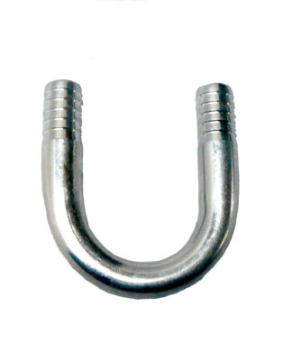 8KU-SM Stainless Steel Return with 1/2" Barbs and 2 1/4" on Center Spacing