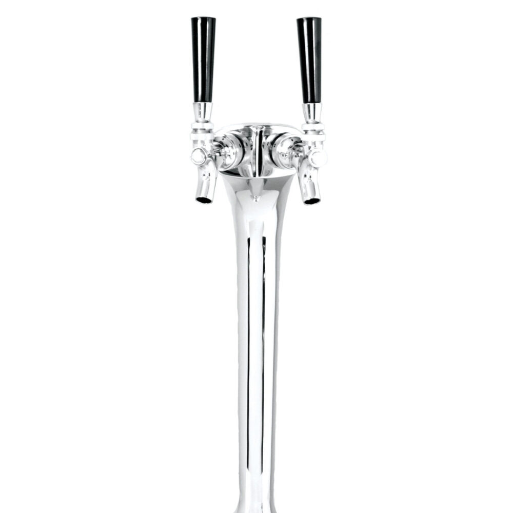 950C-2 Two Faucet Chrome Tower with Glycol Loop