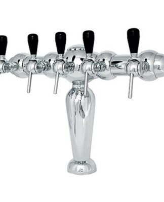 956G-5C Five Faucet Chrome Tower with Glycol Loop