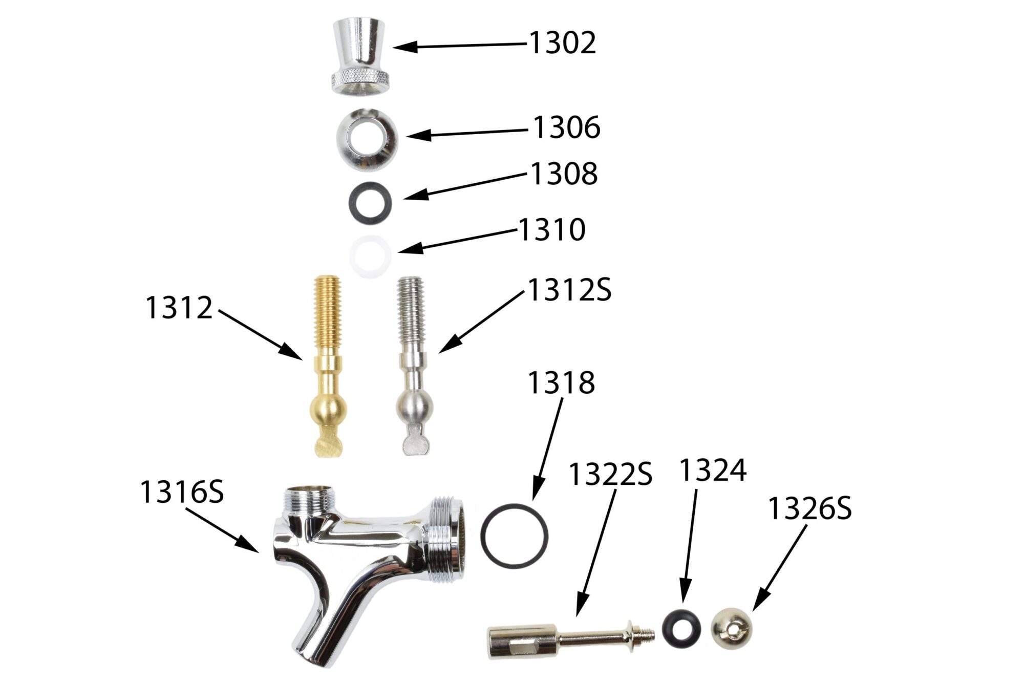 Faucet-Schematic-SS - 1312S