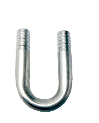 KU-SM-1.5 Stainless Steel U Bend - 3/8" Barbs and 1 1/8" On Center