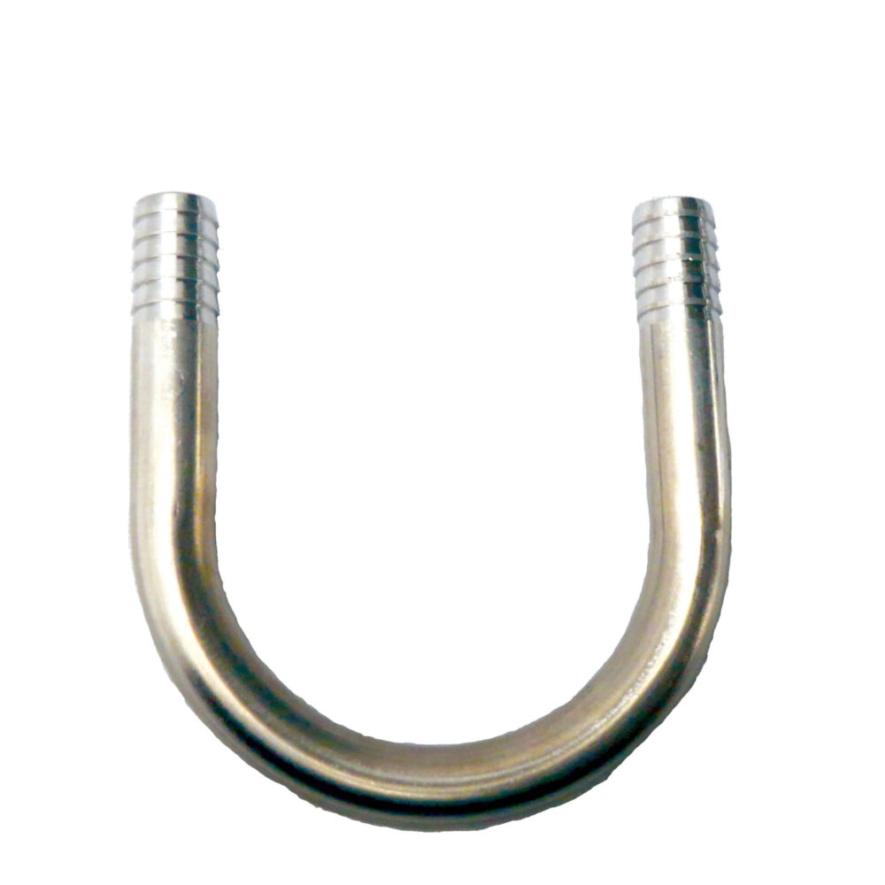 KU Stainless Steel Return with 3/8" Barbs and 2 3/8" On Center Spacing