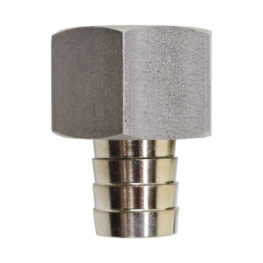 NP52N Plated Brass Drain Fitting 1/2" NPT x 1/2" Hose Adapter