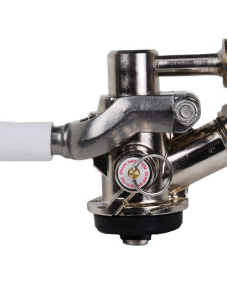 55LBM Plated Body with Plated Swivel Probe and White Lever Handle - Side Dispensing "D" System