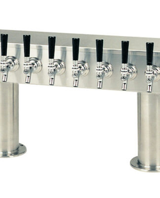 759RG-12-4SS Twelve Faucet Pass Through Tower with 4" Bases - All S/S Faucets and Shanks - Glycol Ready