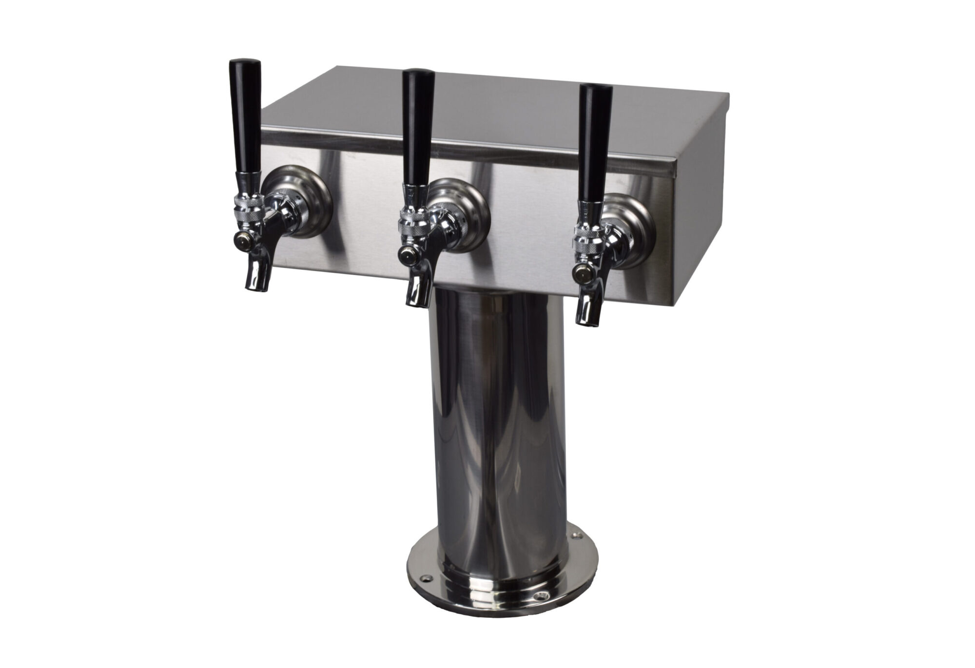 733NR-4SSW Three Facet Wine Tower - All 304 S/S with Barrier Tubing - Non NSF