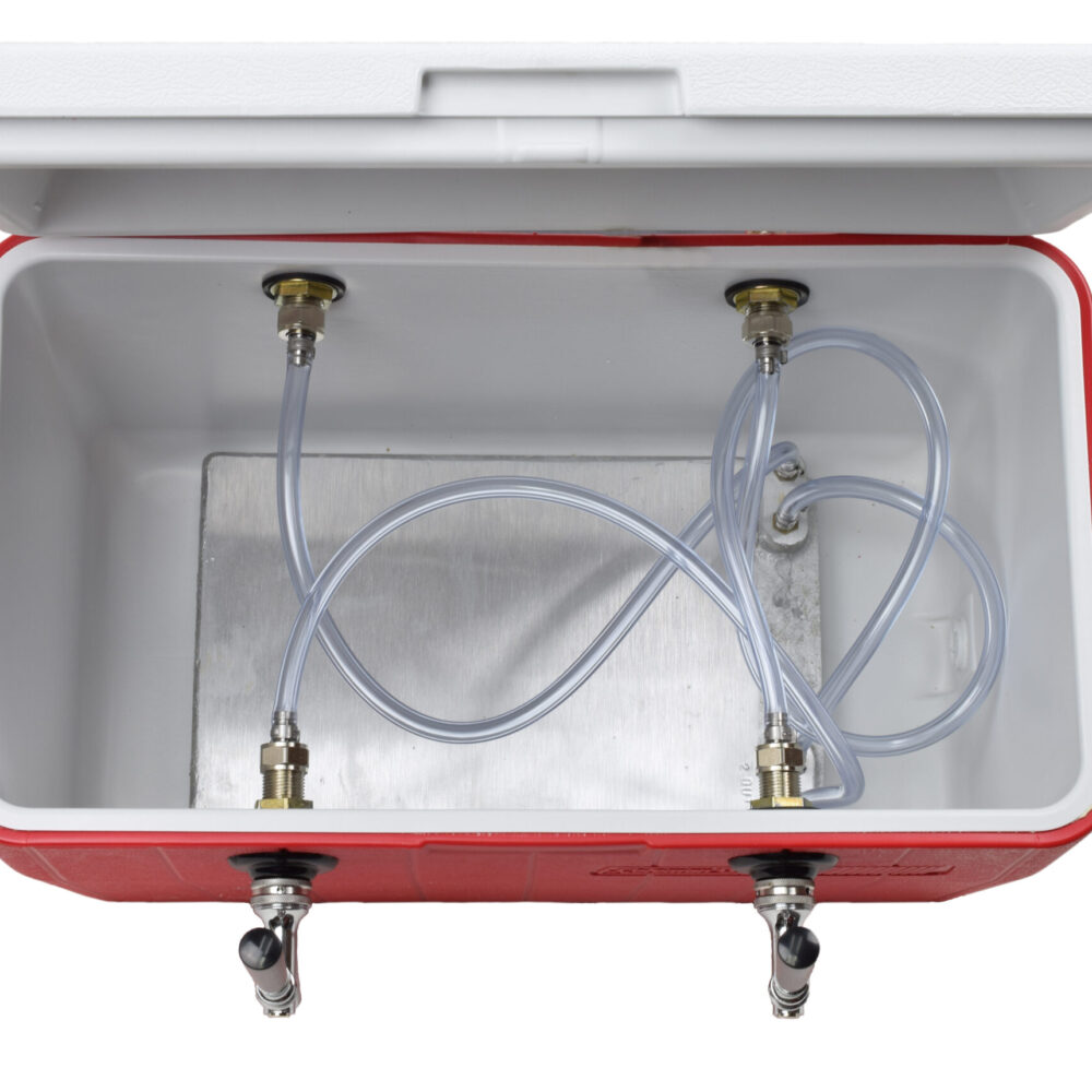812-SS Two Product Cold Plate Box With All Stainless Steel Contact - 48 QT Cooler