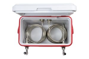811-H5SS Two Product 28qt Box with 50' Stainless Steel Coils - All SS Contacts