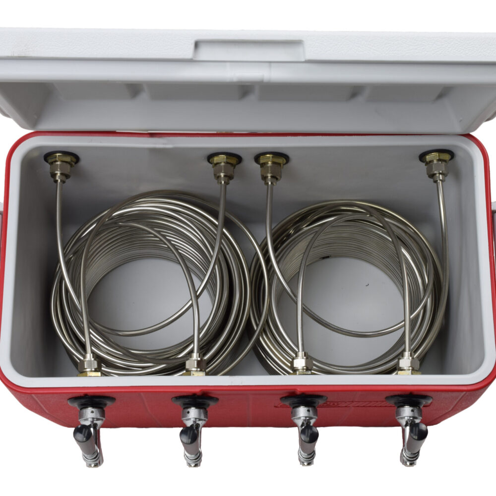 811Q-70SS Four Product 48qt Coil Box with Four 70' Coils - All SS Contact
