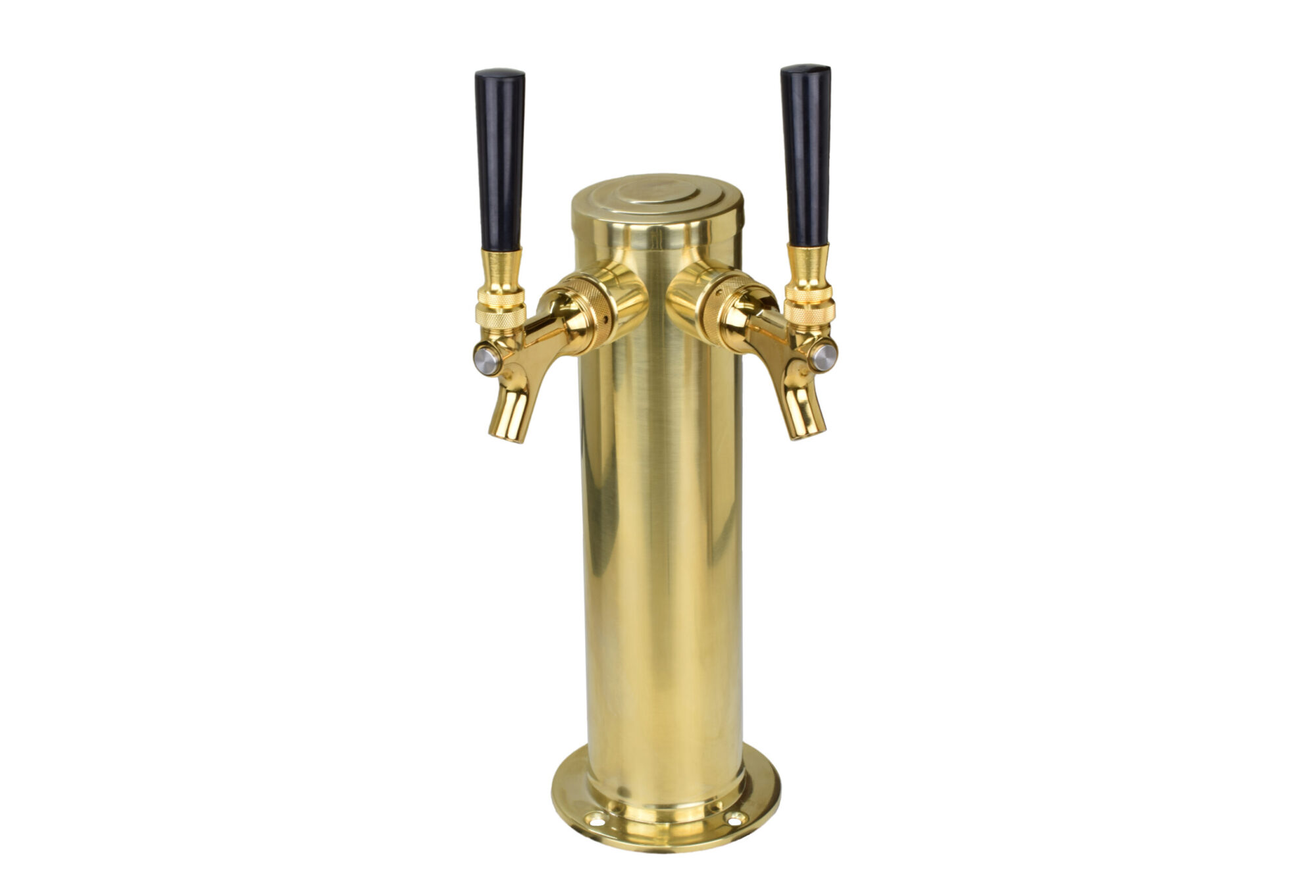 619PVD-SSW Two Faucet PVD Column With PVD Coated SS Faucets and SS Shanks