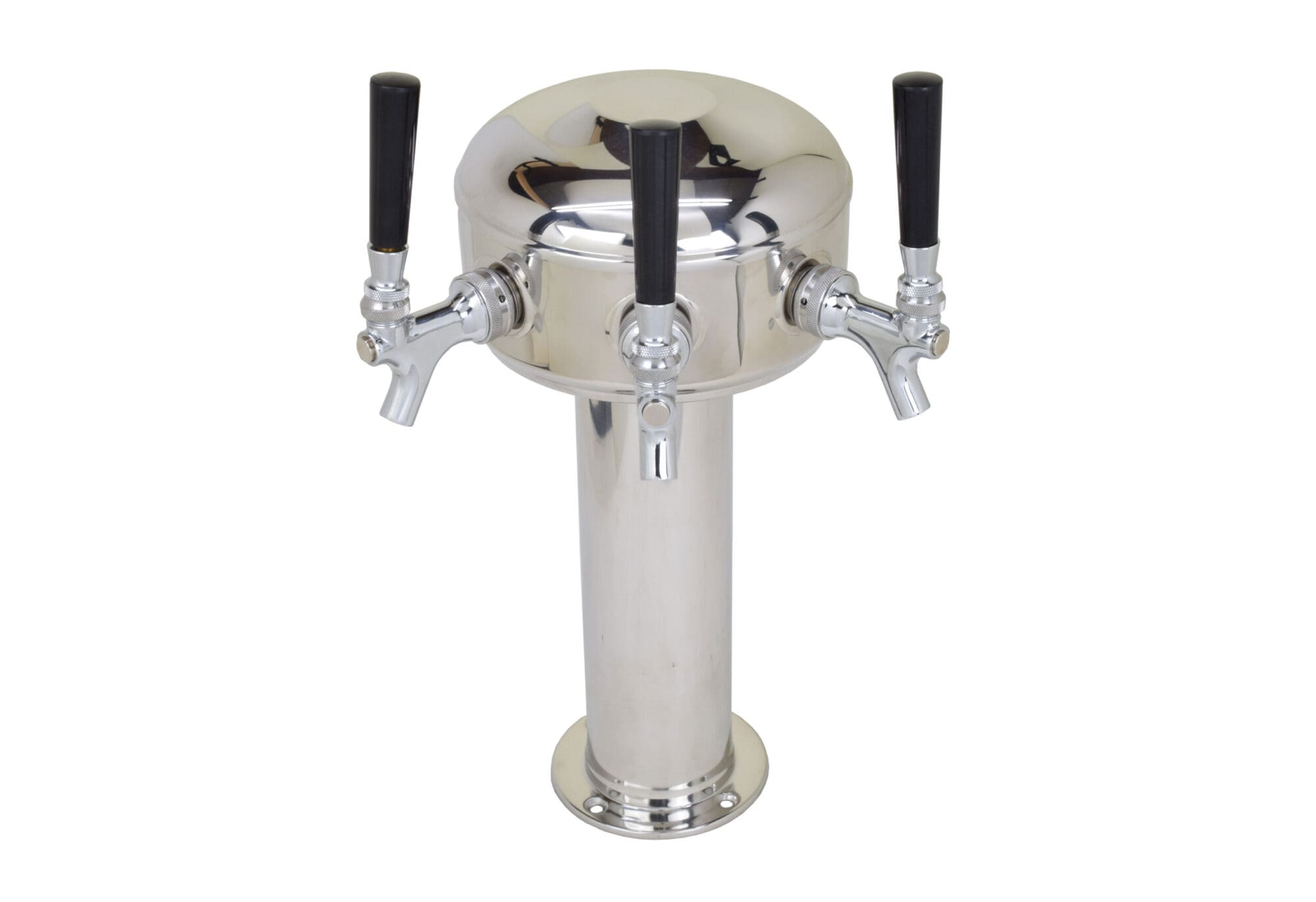 626CG-3SS Three Faucet Mini Mushroom Tower with 304 SS Faucets and Shanks - Glycol Ready