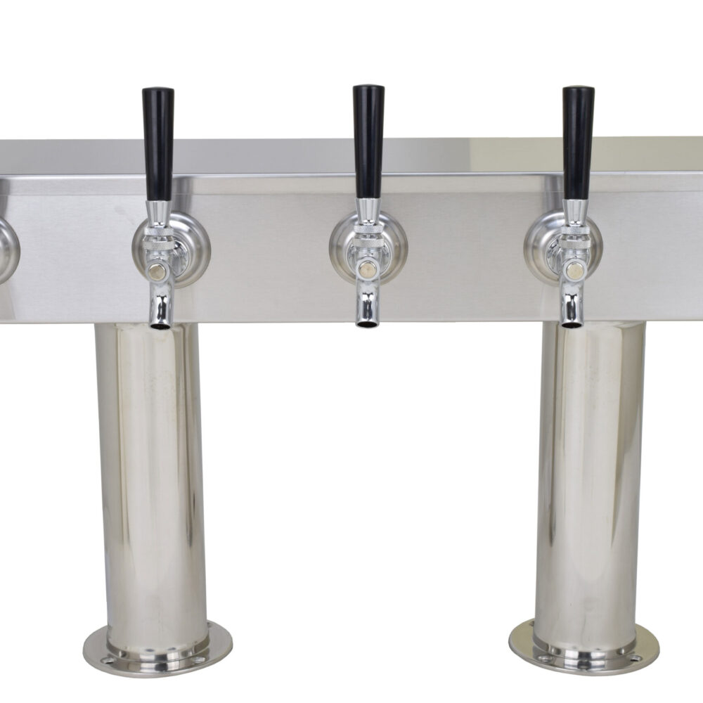 759R-5C Five Faucet Pass Through Tower with 3" Bases - NSF - Specify On Center Spacing