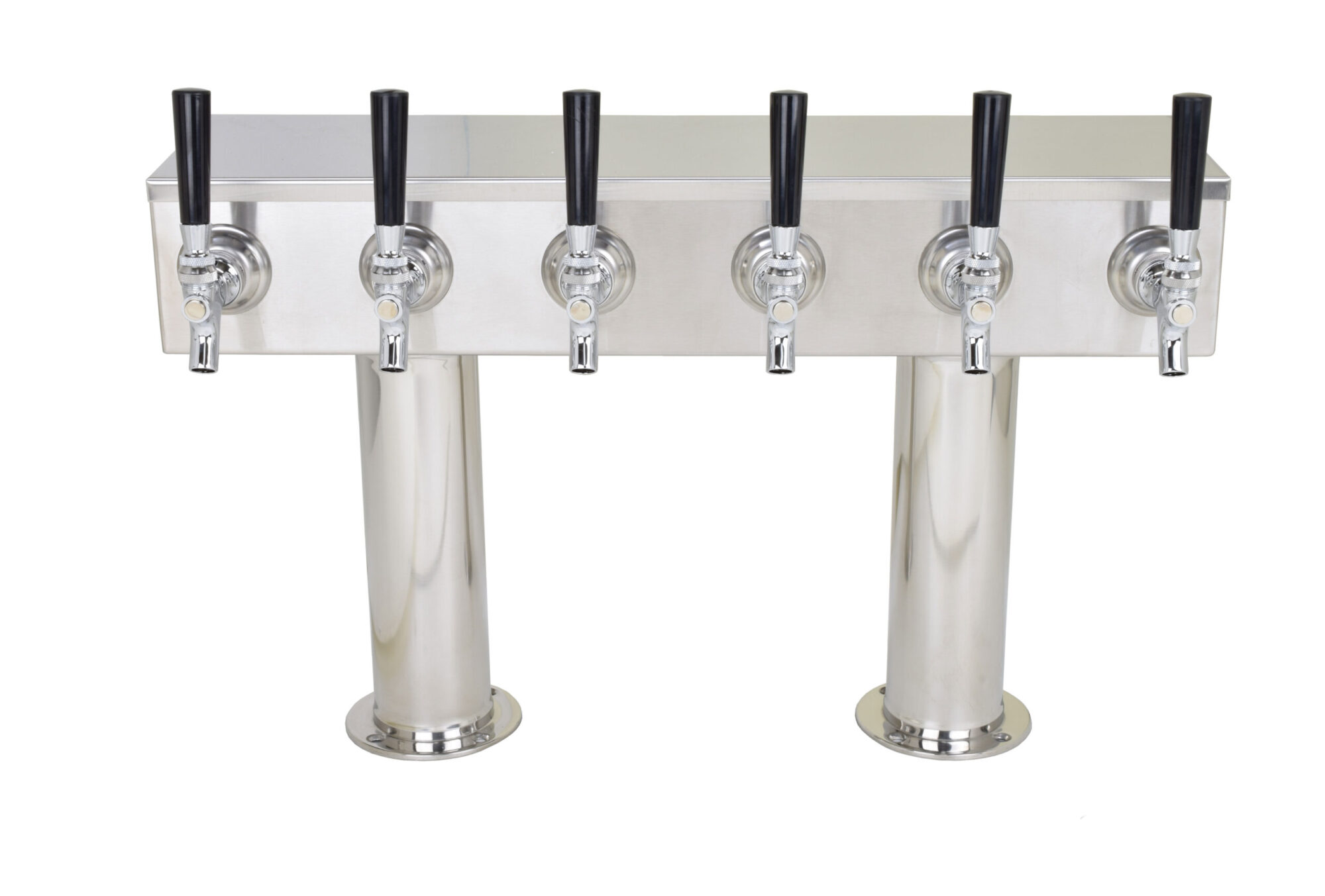 759R-6C Six Faucet Pass Through Tower with 3" Bases - NSF - Specify On Center Spacing