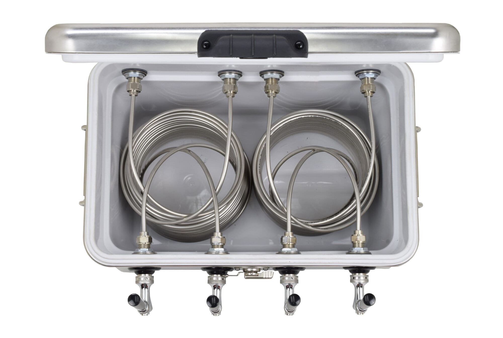 811MQ-50SS Four Product 54qt Stainless Steel Cooler with 50' Coils - All SS Components