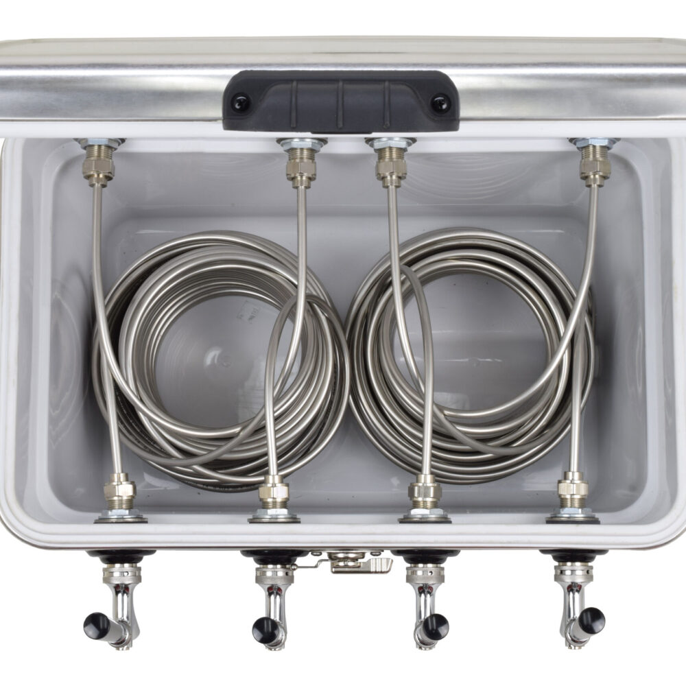 811MQ-70SS Four Product 54qt Stainless Steel Cooler with 70' Coils - All SS Components