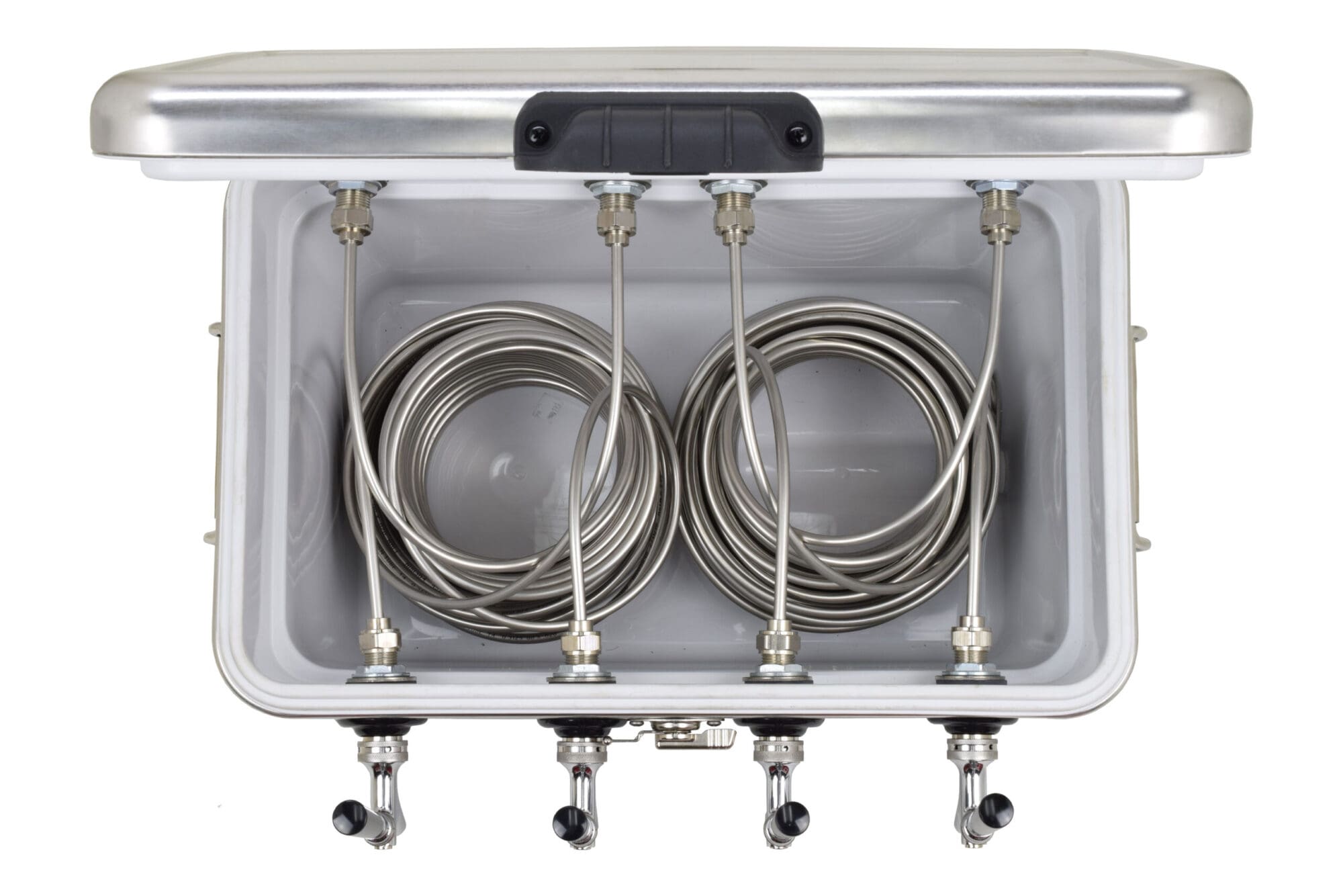 811MQ-70SS Four Product 54qt Stainless Steel Cooler with 70' Coils - All SS Components