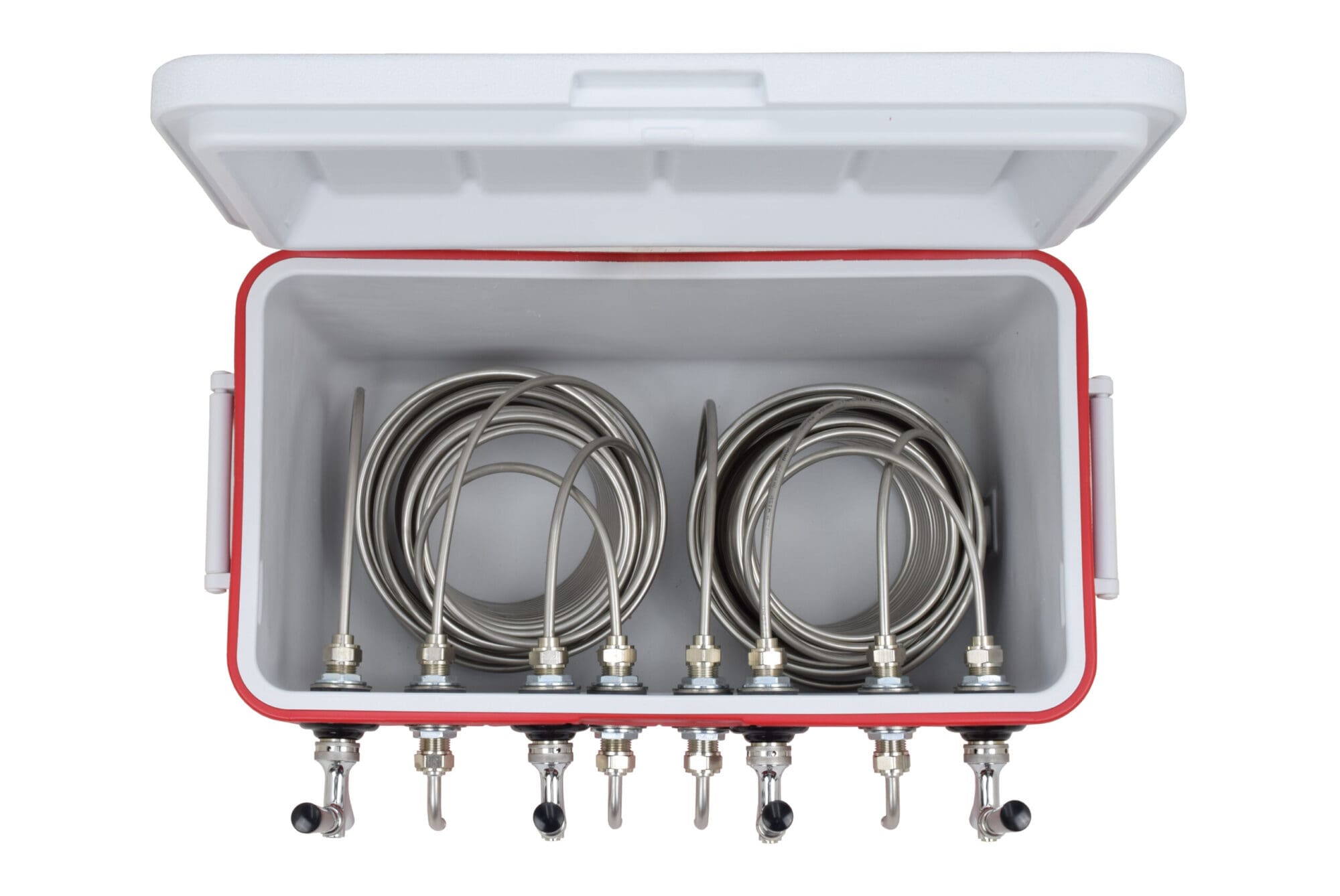 811Q-70FSS Four Product 48qt Coil Box with 70' Coils - Bartender Style - All SS Contact