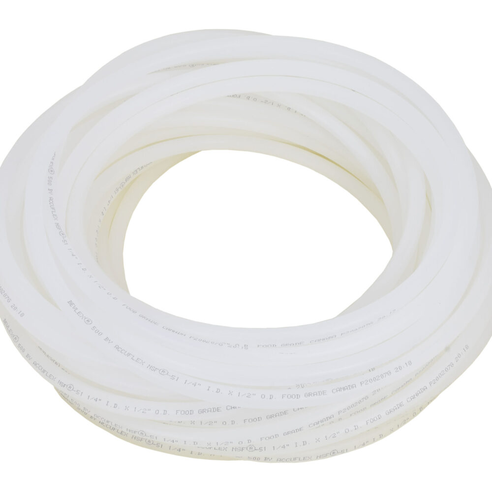 603AB Bevlex 500 Tubing in 5/16" ID. This Tubing is Translucent, Non-PVC and FDA and NSF51 Compliant