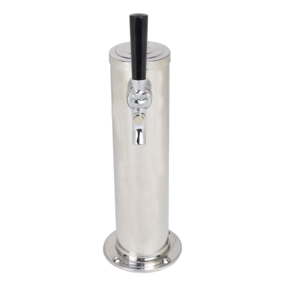 618N-SS One Product Single Column Tower with 304 SS Faucet, Shank and Tailpiece - 12" Tall - Non NSF