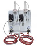 700-2TC Two Product Panel Kit with FloJet Beer Pumps, TecFlo FOBS and Cornelius Regulators - with Hose Kits