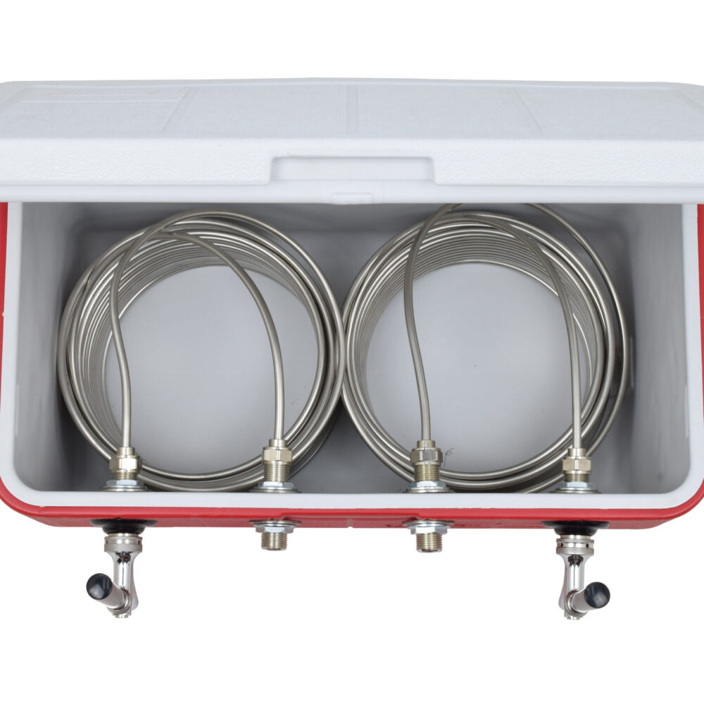811-FSS Two Product Bartender Style Coil Box with 2 - 50' Coils - All 304 SS Contact