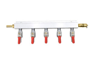 125CBS - Five Product Aluminum Manifold with a Safety Relief Valve